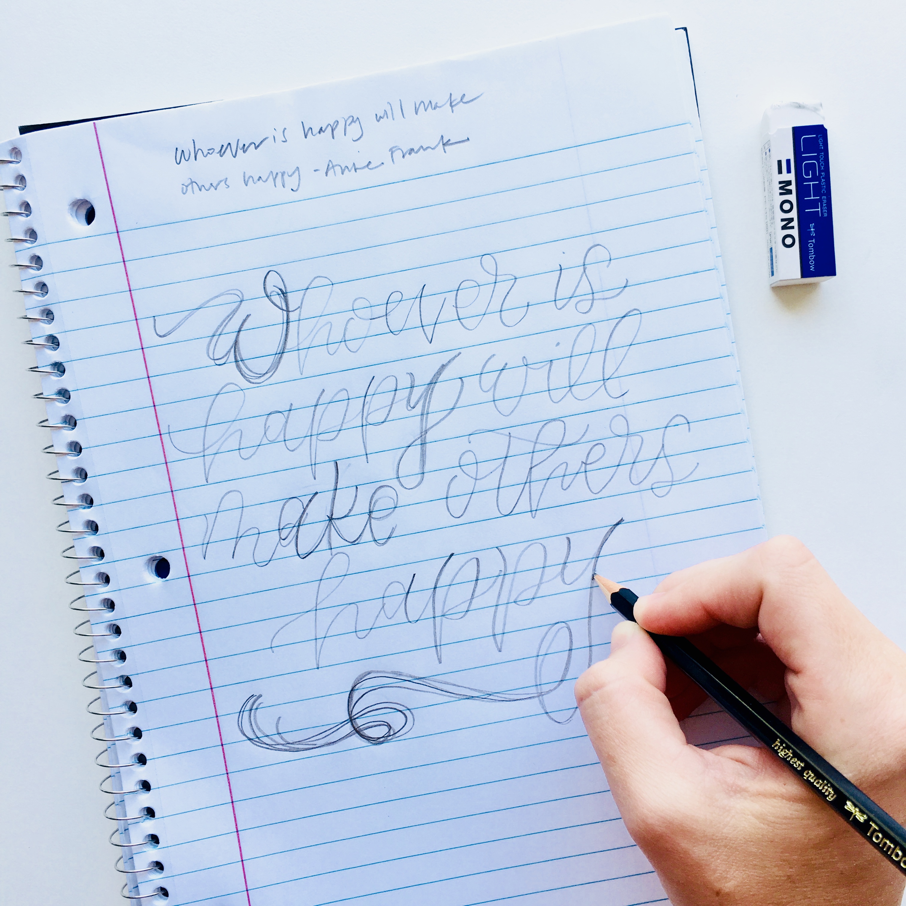 How To Create Ombre Brush Lettering With Colored Pencils – STUDIO 80 DESIGN